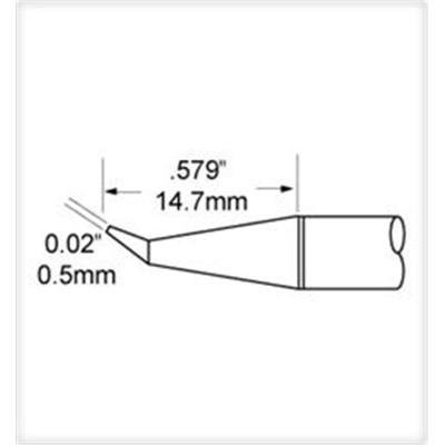 Cartouche conique 0.5mm -...