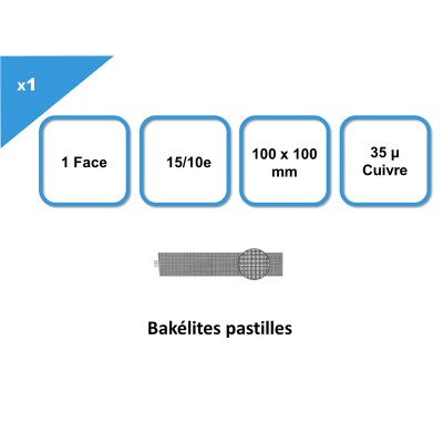 Bakelite pads, 100x100 mm