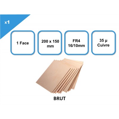 FR4 brut 1F 16/10 35µ 200 x...