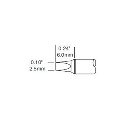 Cartbridge, Chisel, 2.5MM x...